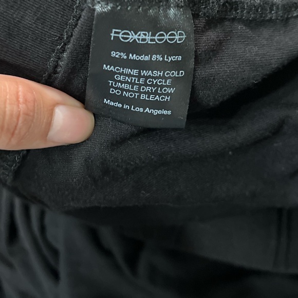 FOXBLOOD Darla Black High Waisted Knit Maxi Slit Skirt - Picture 9 of 9